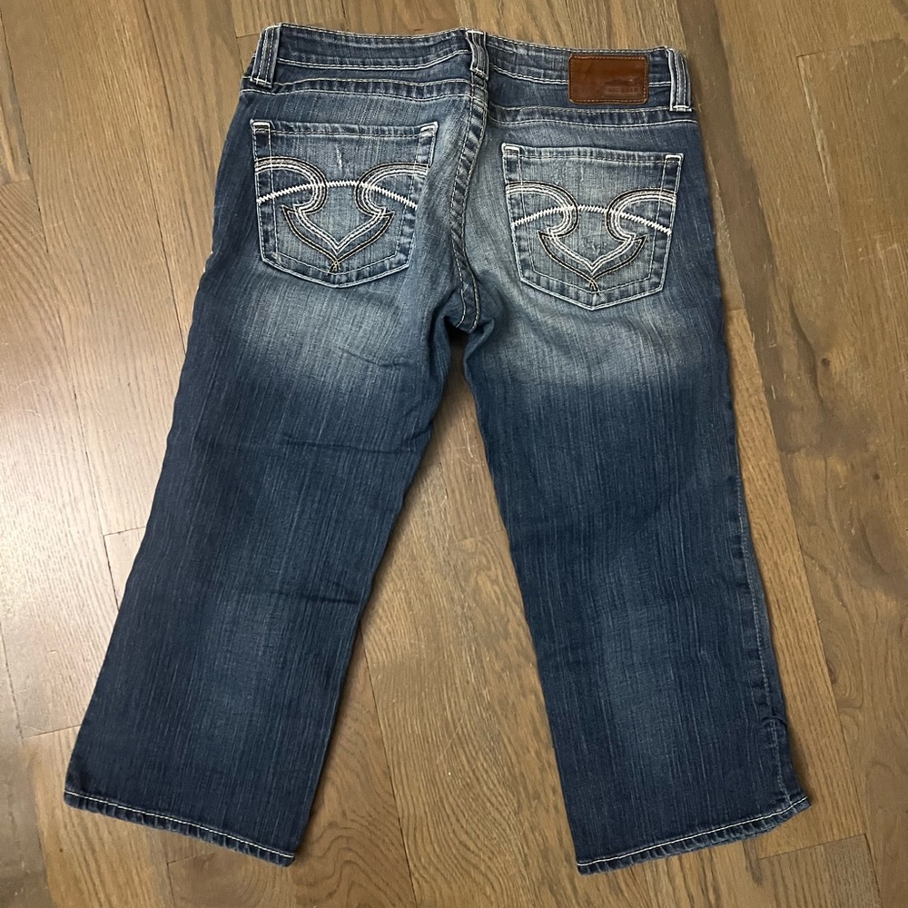 Big Star Women's Low Rise Blue Denim Capri Jeans Sz 30